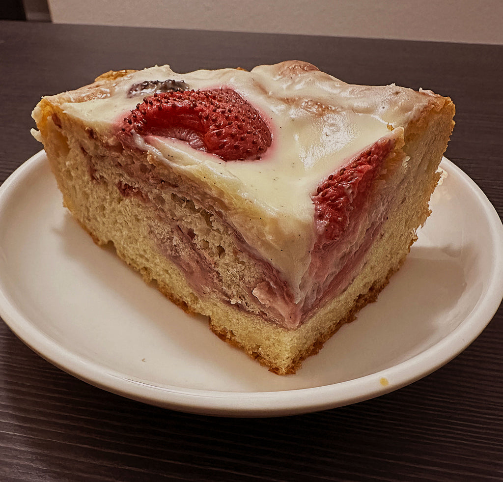 Strawberries & Cream Focaccia | Recipe PDF